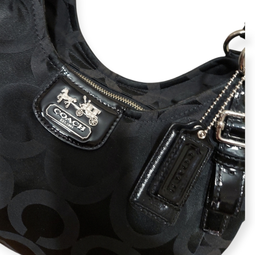 Coach Vintage Madison Abigail Op-Art Santeen Shoulder Bag - Picture 5 of 10